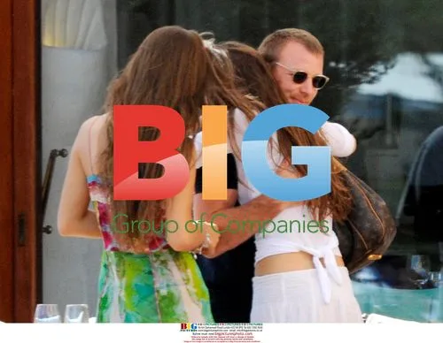 Guy Ritchie Relaxing with Twins in Italy