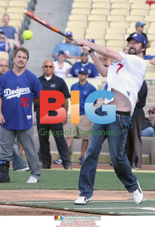Tom Green at celebrity softball game