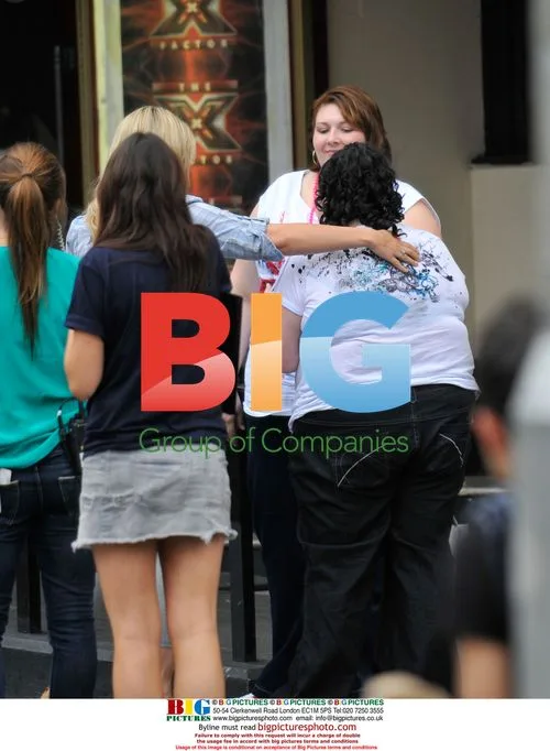 Celebrity at 'X-Factor' boot camp in London