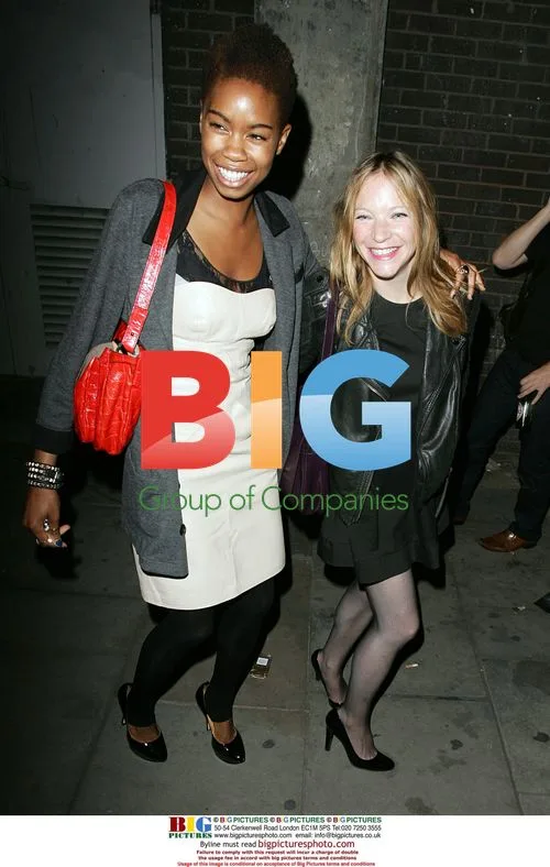 Tolula Adeyemi and Natalie Press at Rankin Exhibition