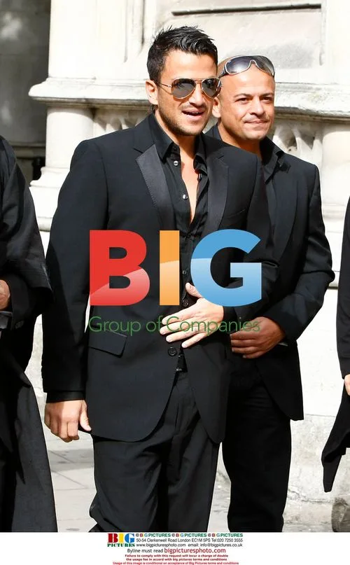 Peter Andre at High Court in London