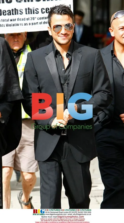 Peter Andre at London High Court
