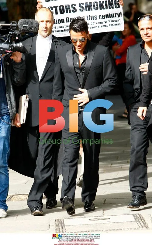 Peter Andre at London High Court