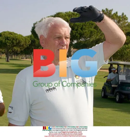 Bobby Robson playing golf in Portugal