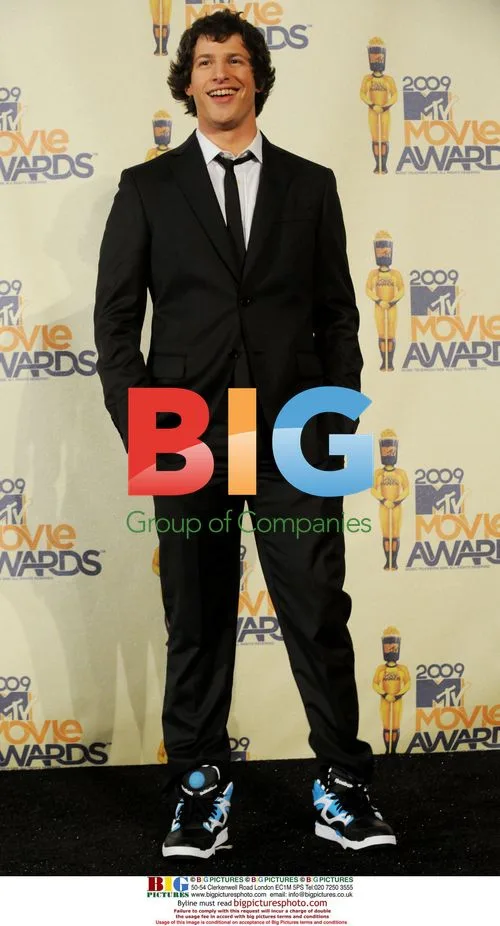 Andy Samberg Backstage at MTV Movie Awards