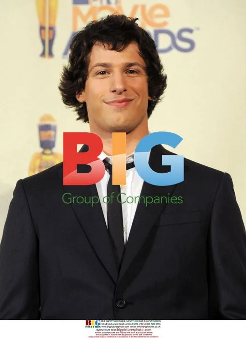 Andy Samberg backstage at MTV Movie Awards
