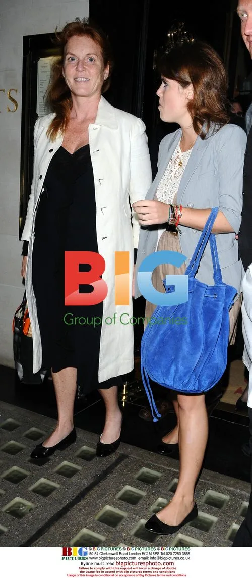 Duchess of York Sarah Ferguson out with daughter Eugenie