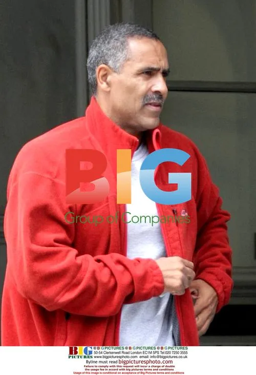 Daley Thompson out with friend in Notting Hill