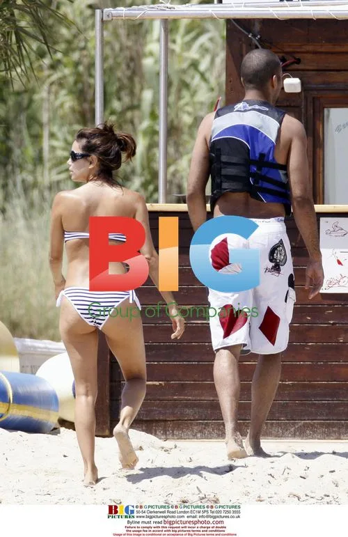Eva Longoria and Tony Parker Jet Skiing on a Yacht