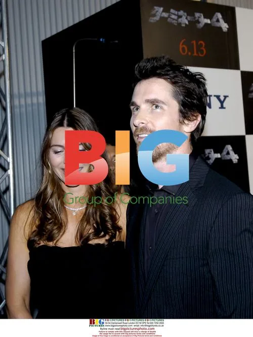 Christian Bale and Sibi Blazic at "Terminator Salvation" premiere