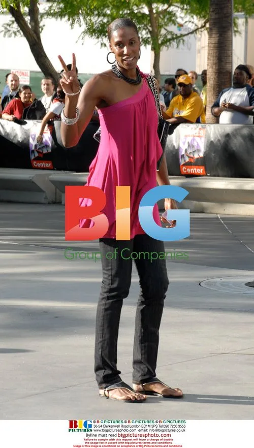 Lisa Leslie at NBA Finals Game 1 in LA