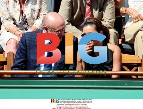 Eva Longoria and Bernard Laporte at French Open