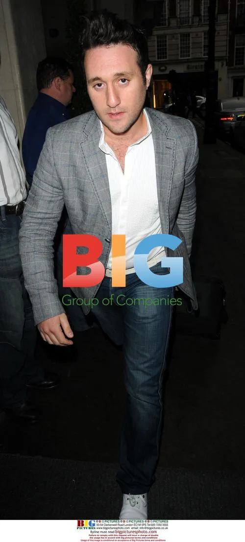 Anthony De Costa and Lee Ryan from BLUE Spotted at Mayfair Hotel