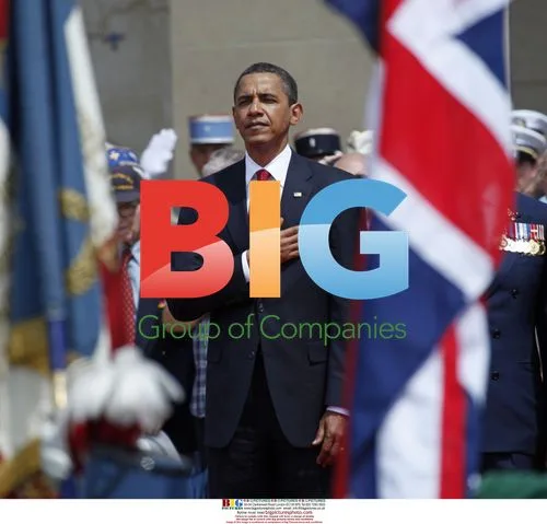 Obama at Normandy American Cemetery