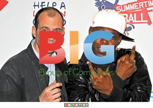 Dizzee Rascal and Johnny Vaughan at Summertime Ball