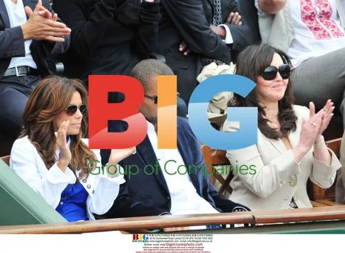 Eva Longoria and Tony Parker at 2009 Roland Garros