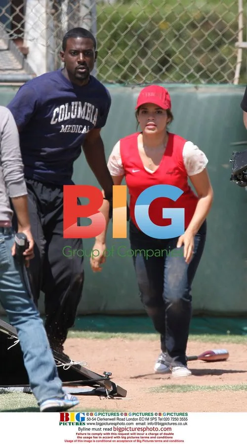 America Ferrera on Movie Set