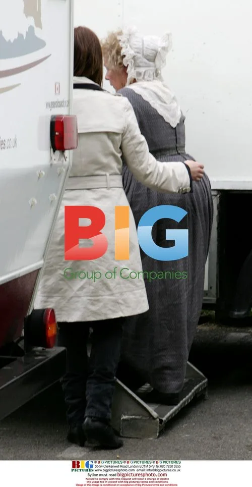 Cranford Film Set with Jodie Whittaker and Judi Dench