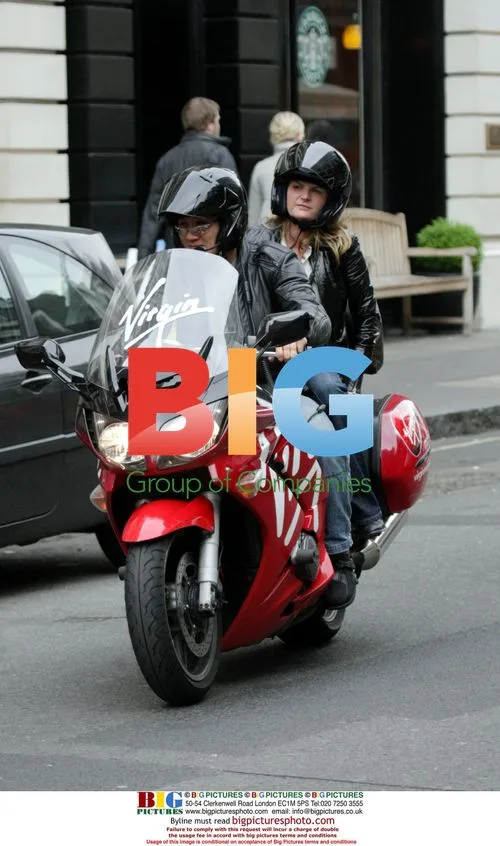 Susannah Constantine with Virgin motorcycle buddies