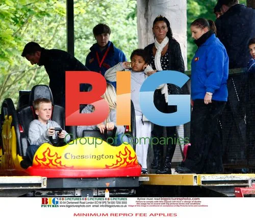 Katie Price Takes Kids to Theme Park