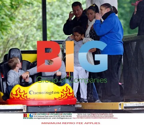 Katie Price and kids at Chessington