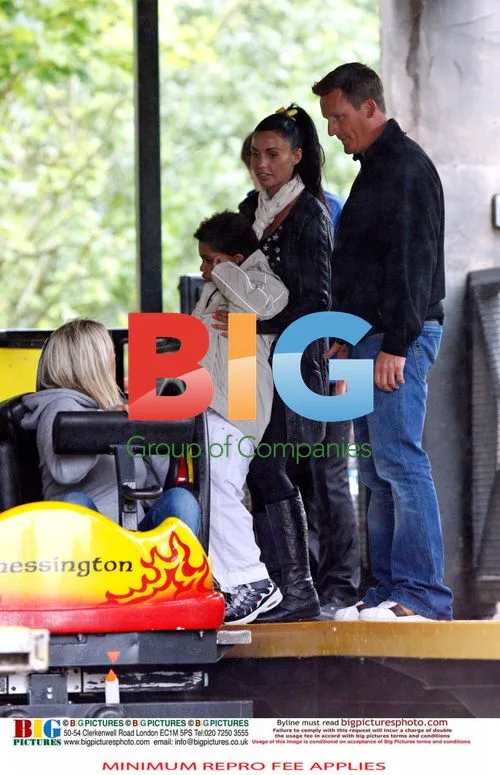 Katie Price at Chessington with Kids