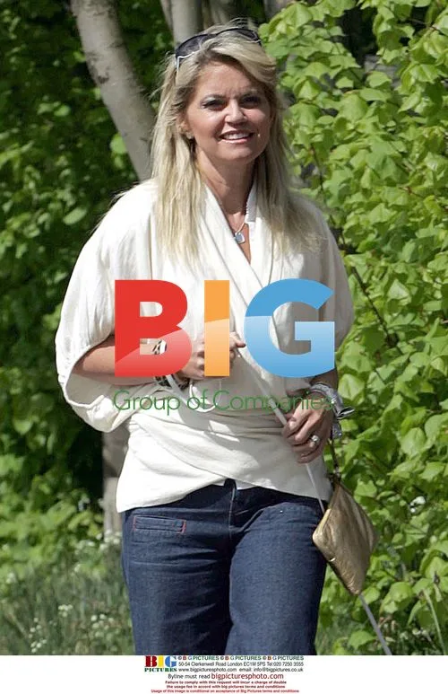 Danniella Westbrook and Tony Mortimer take a walk