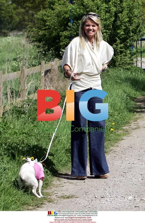 Danniella Westbrook and Tony Mortimer take a walk