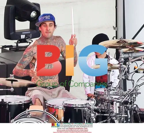 Travis Barker of Blink-182 Performs in LA