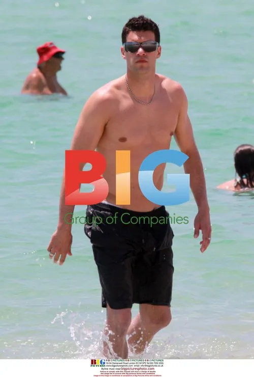 Chelsea player Michael Ballack with wife in Miami