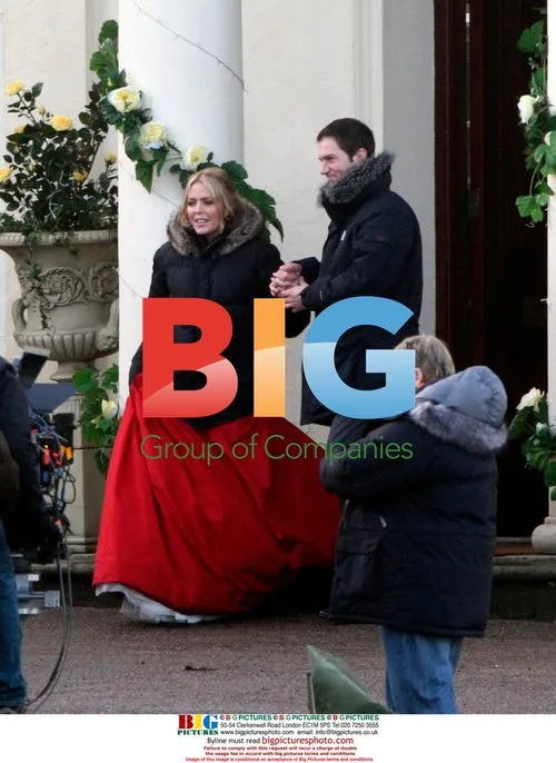 Patsy Kensit Filming Wedding Scene for Holby City
