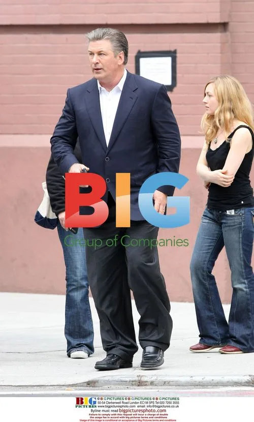 Alec Baldwin on set of Nancy Meyers project