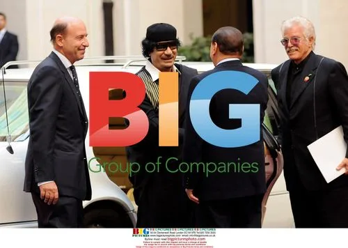 Gaddafi meets Berlusconi in Italy
