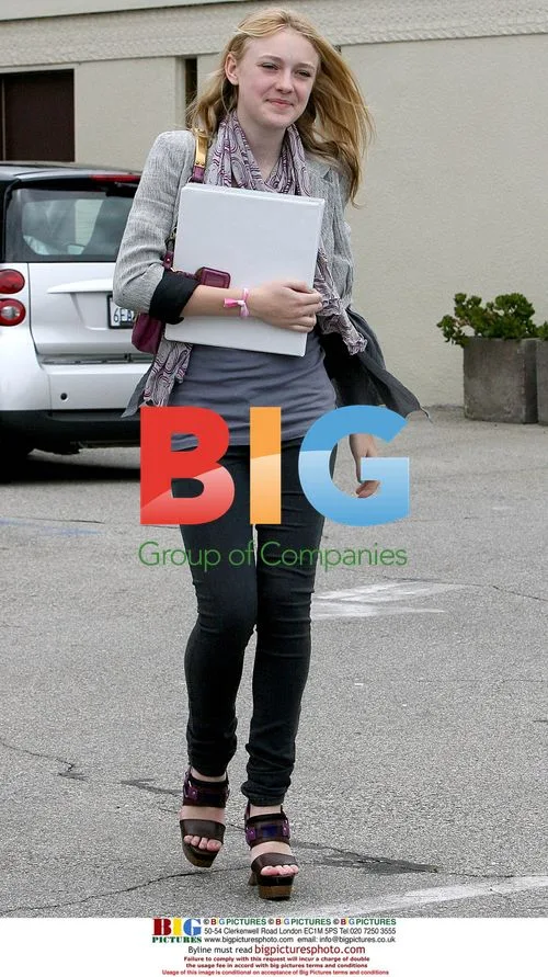 Dakota Fanning Leaves Studio in LA
