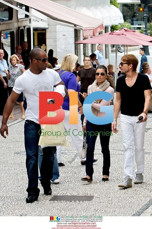 Eva Longoria, Maria Bravo and Ken Paves in Marbella, Spain