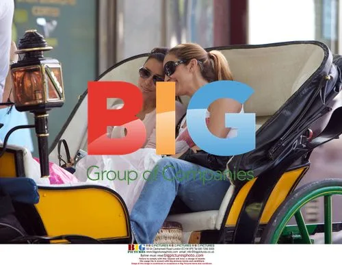 Eva Longoria, Maria Bravo and Ken Paves in Marbella