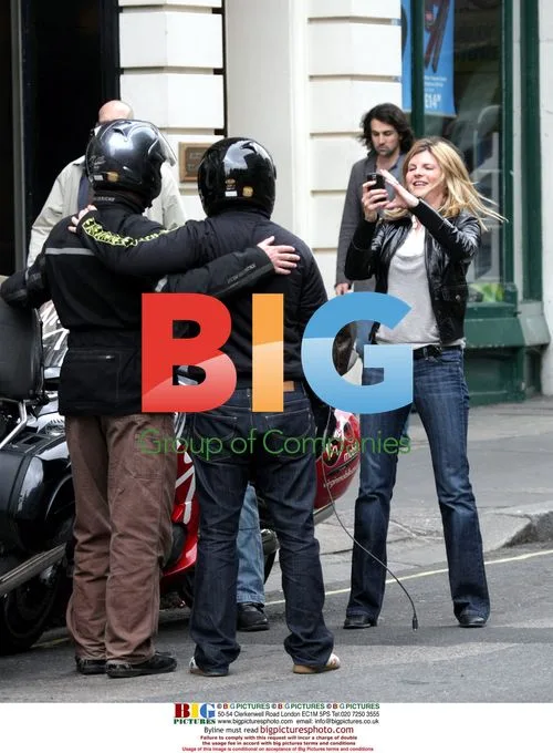 Susannah Constantine with Virgin motorcycle friends
