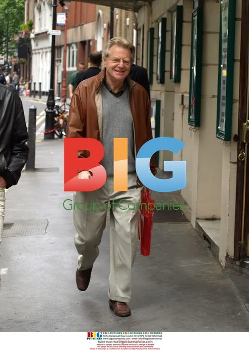 Jerry Springer walking in London's West End