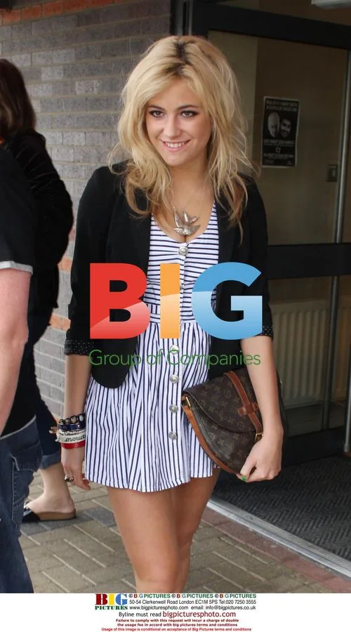 Pixie Lott visits TFM Radio in Stockton-on-Tees, UK