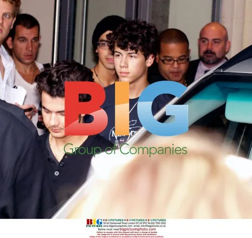 The Jonas Brothers Arrive at Soho Hotel