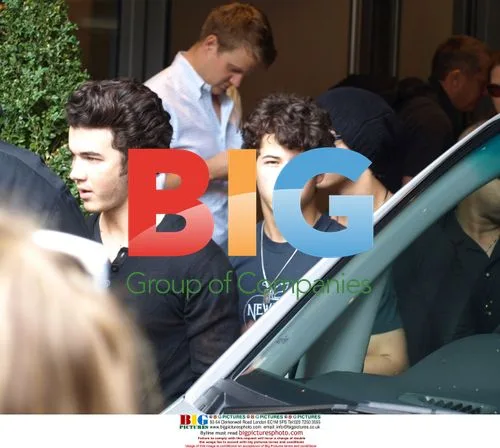 Jonas Brothers Arrive at Soho Hotel