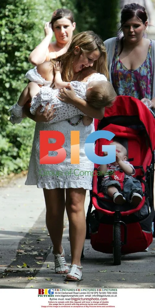 Kerry Katona at the Park with Kids