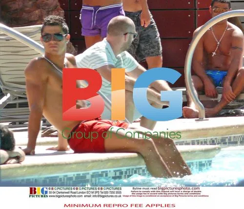 Cristiano Ronaldo Relaxing Poolside