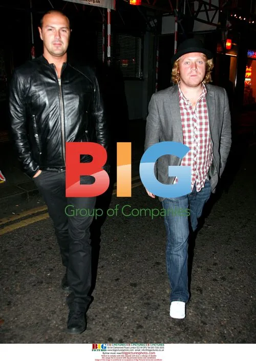 Comedians Paddy McGuinness and Keith Lemmon leave Soho Hotel
