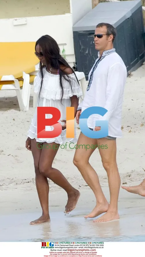 Naomi Campbell and Boyfriend on Vacation