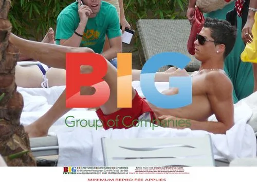 Cristiano Ronaldo Gets Poolside Massage