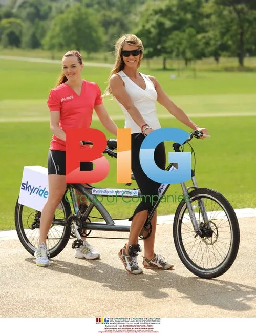 Elle MacPherson, Victoria Pendleton, and Gethin Jones launch Skyride cycling events