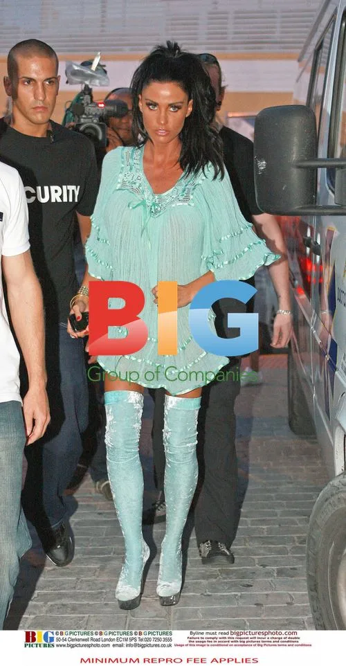 Katie Price out in Ibiza