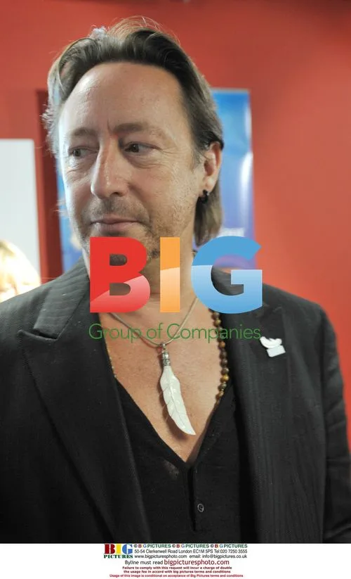 Julian and Cynthia Lennon launch 'White Feather' exhibition