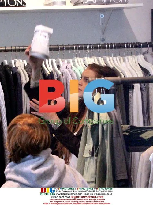 Lindsay Lohan Spotted Shopping with Brother